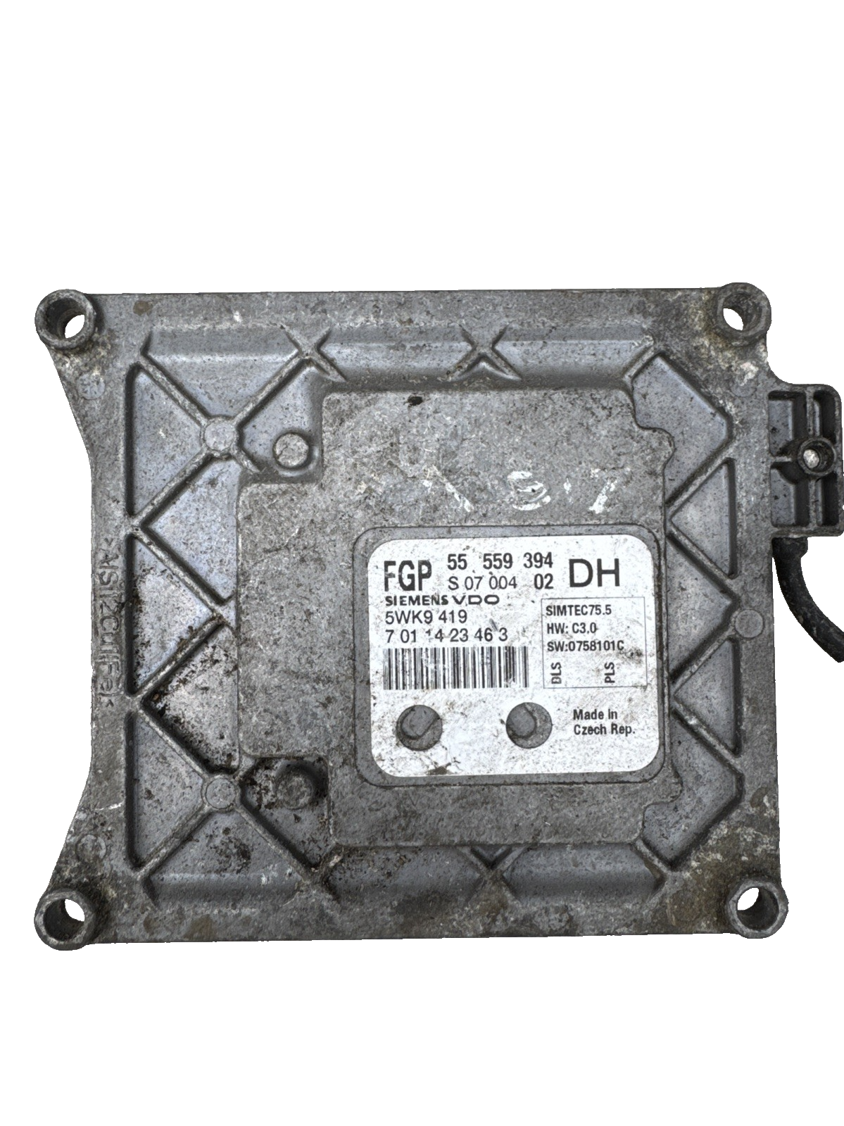 2007 VAUXHALL ASTRA H ECM ENGINE CONTROL MODUL ECU 1.6L PETROL 55559394