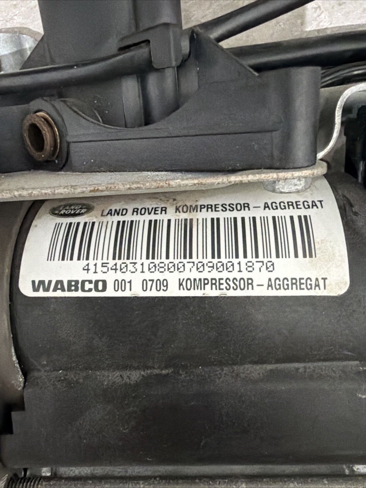 Land rover wabco 001 1001 compressor kompressor aggregat JYF floor #A1