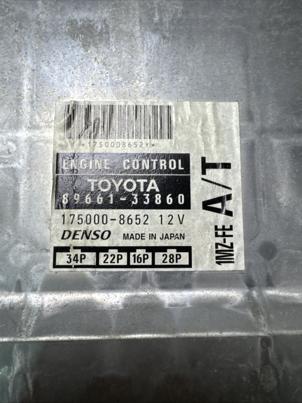 1998 TOYOTA CAMRY 3.0I V6 AUTO Engine ECU