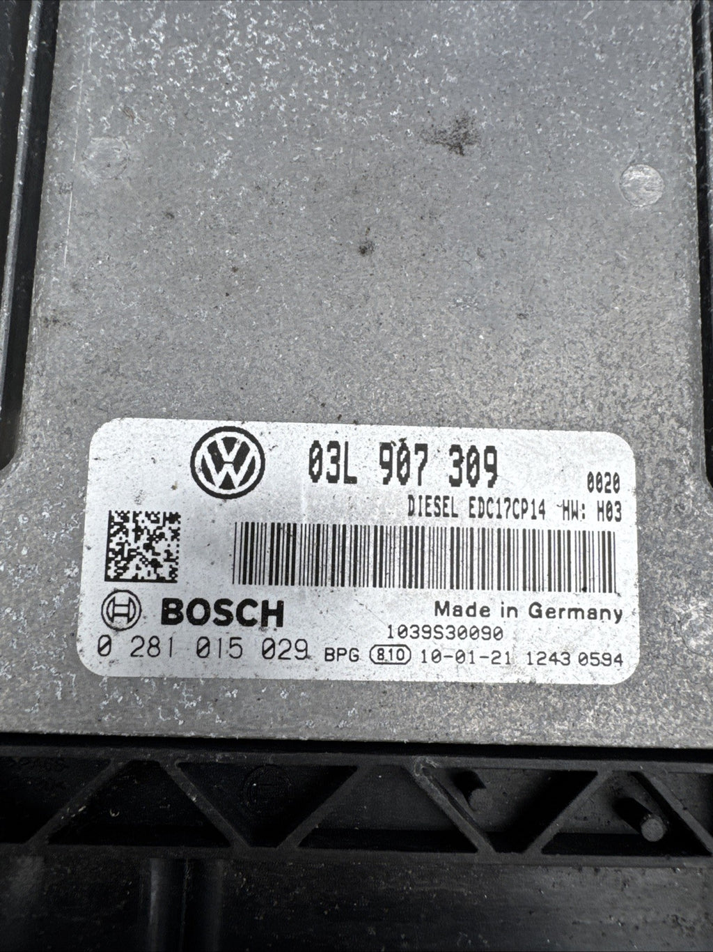 Vw Audi Seat Skoda  ECU  Engine Control Module Unit 03L907309AE