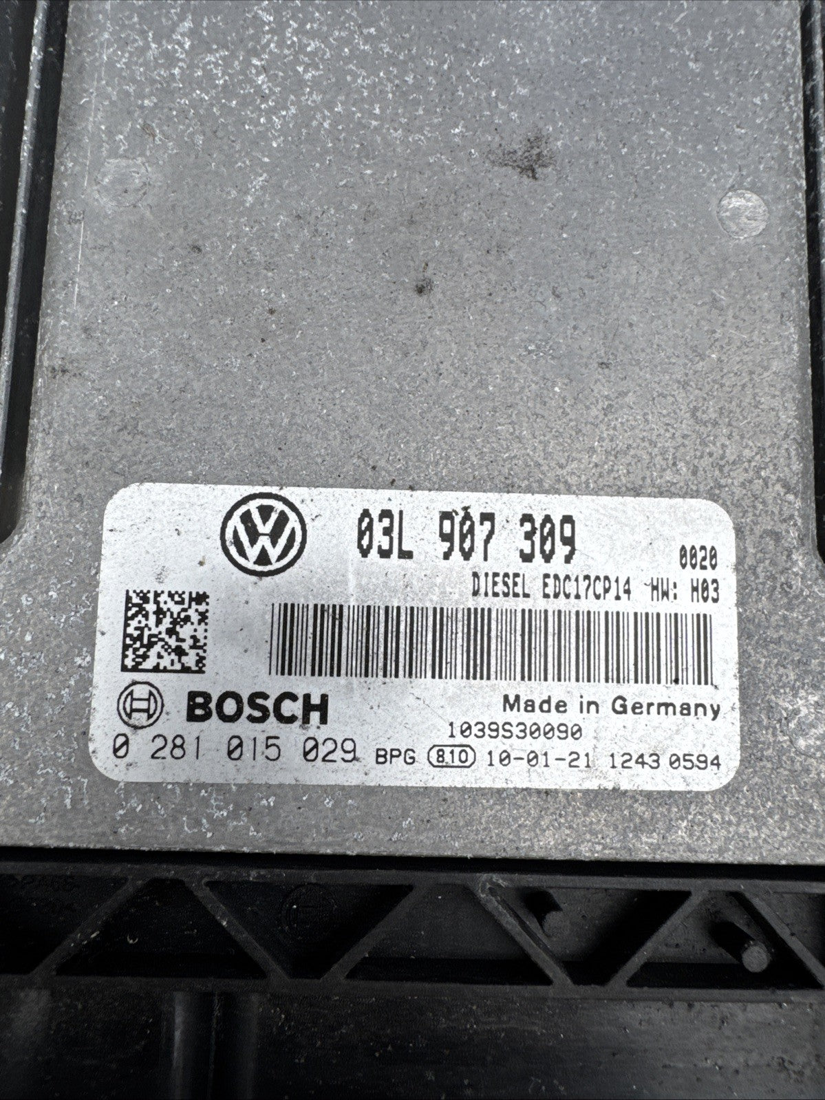 Vw Audi Seat Skoda  ECU  Engine Control Module Unit 03L907309AE