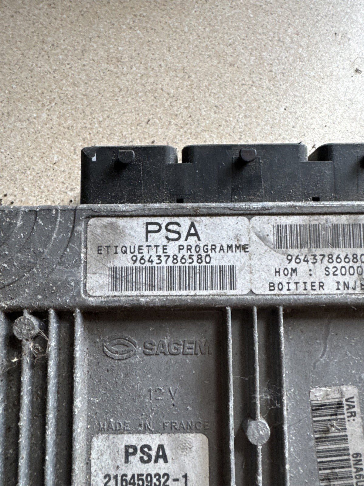 Citroen Xsara Picasso 1.8i 85kw 2001 Petrol Engine control unit ECU 9643786580