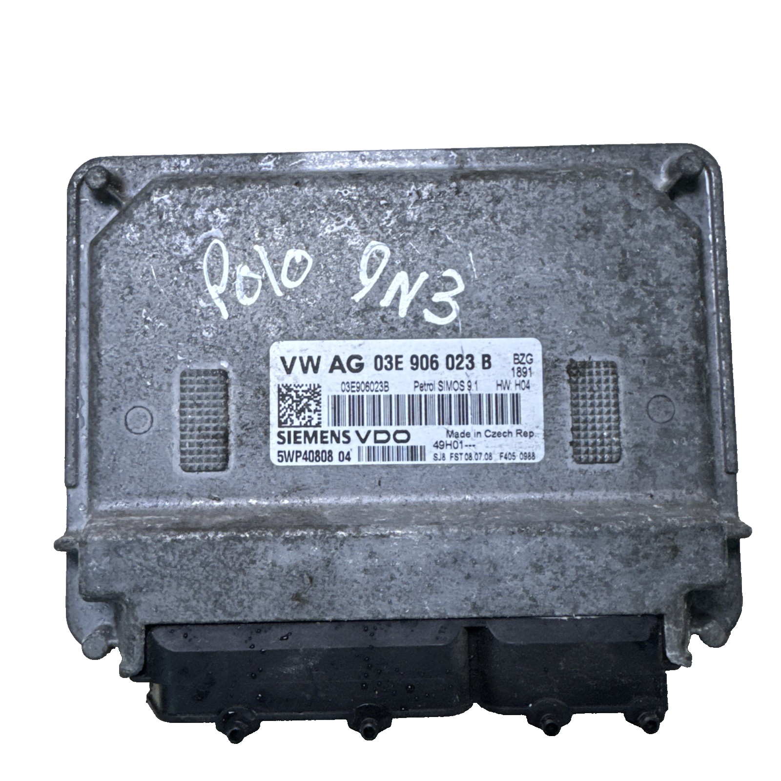 Volkswagen Polo Engine Control Unit ECU 1.2 12V Petrol 2007 9N3 OEM 03E906023B