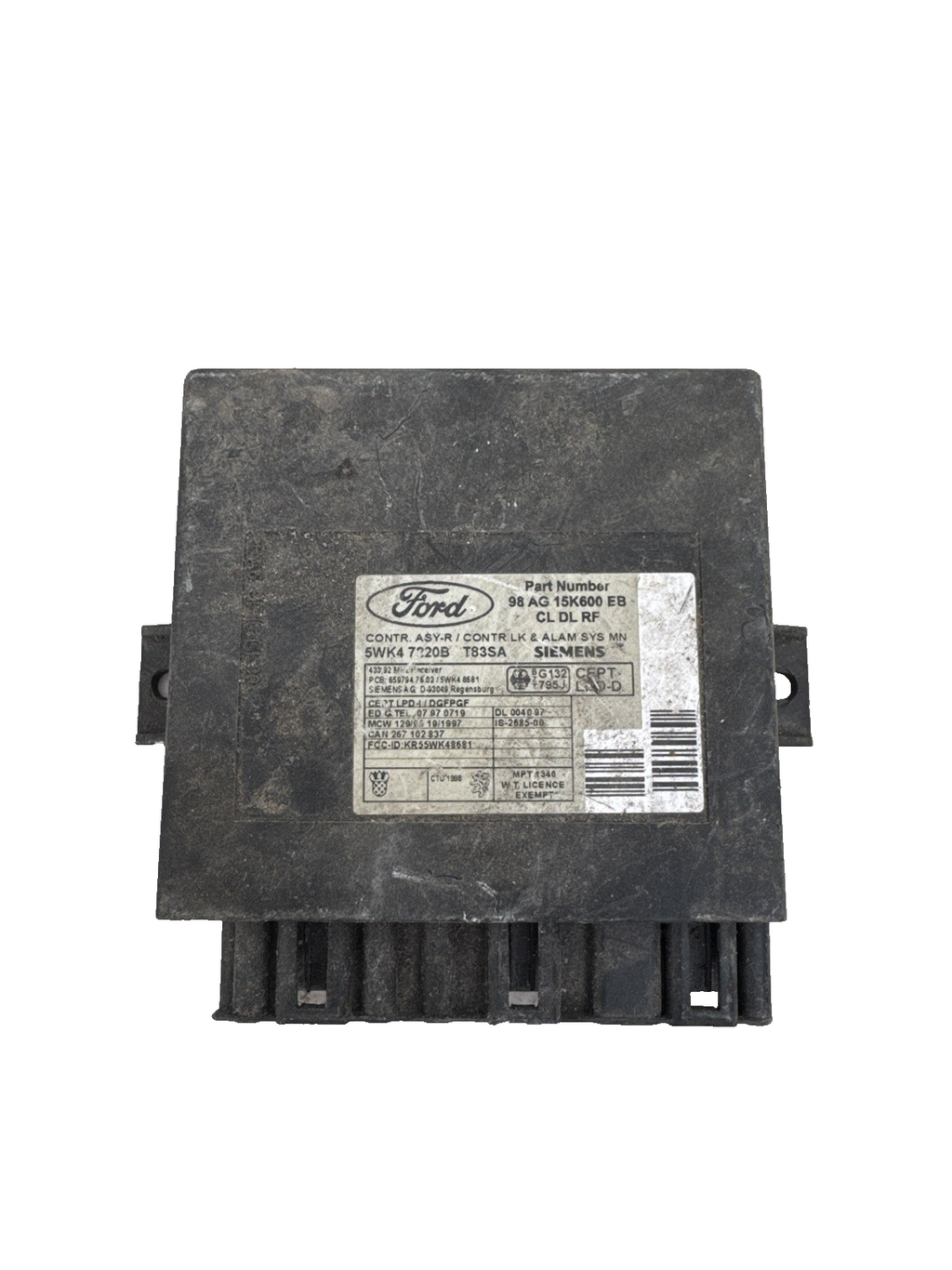 FORD FOCUS CONTROL ASY LOCK AND ALARM ECU 98AG15K600EB