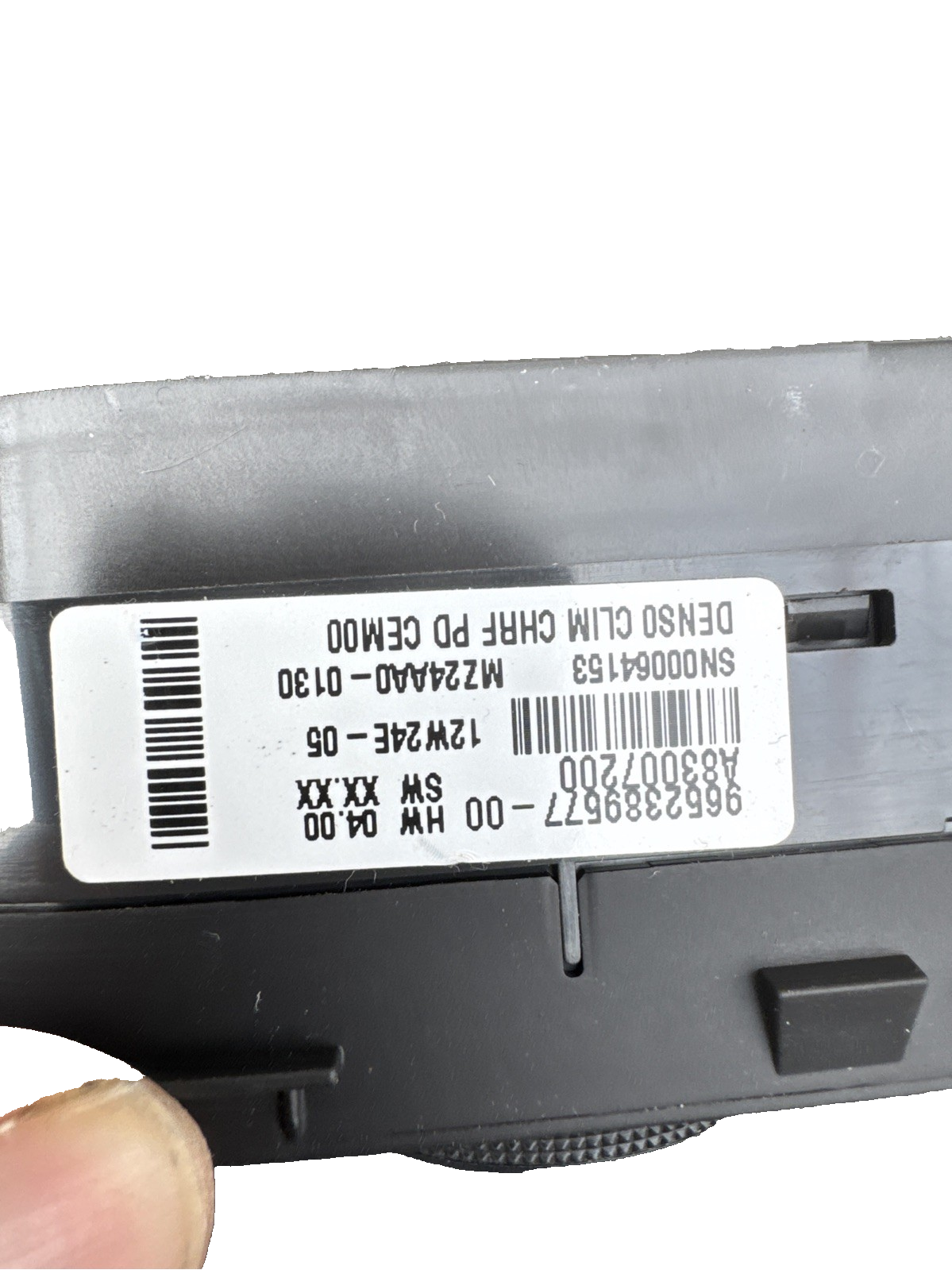 CITROEN C4 PICASSO 2008 HEATER CONTROL 9652389577