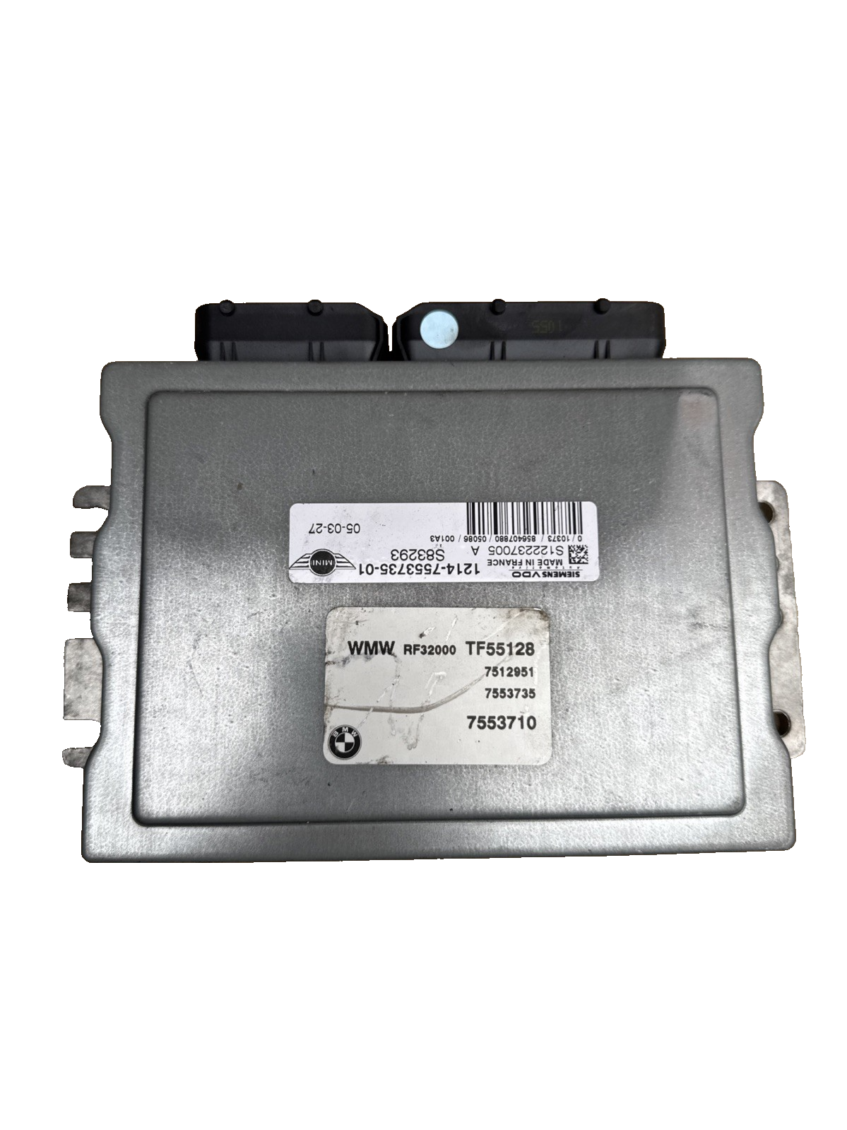 BMW MINI Cooper 1.6 Manual R50 Engine ECU Module Only 2005 W10 - 7553710 7553735
