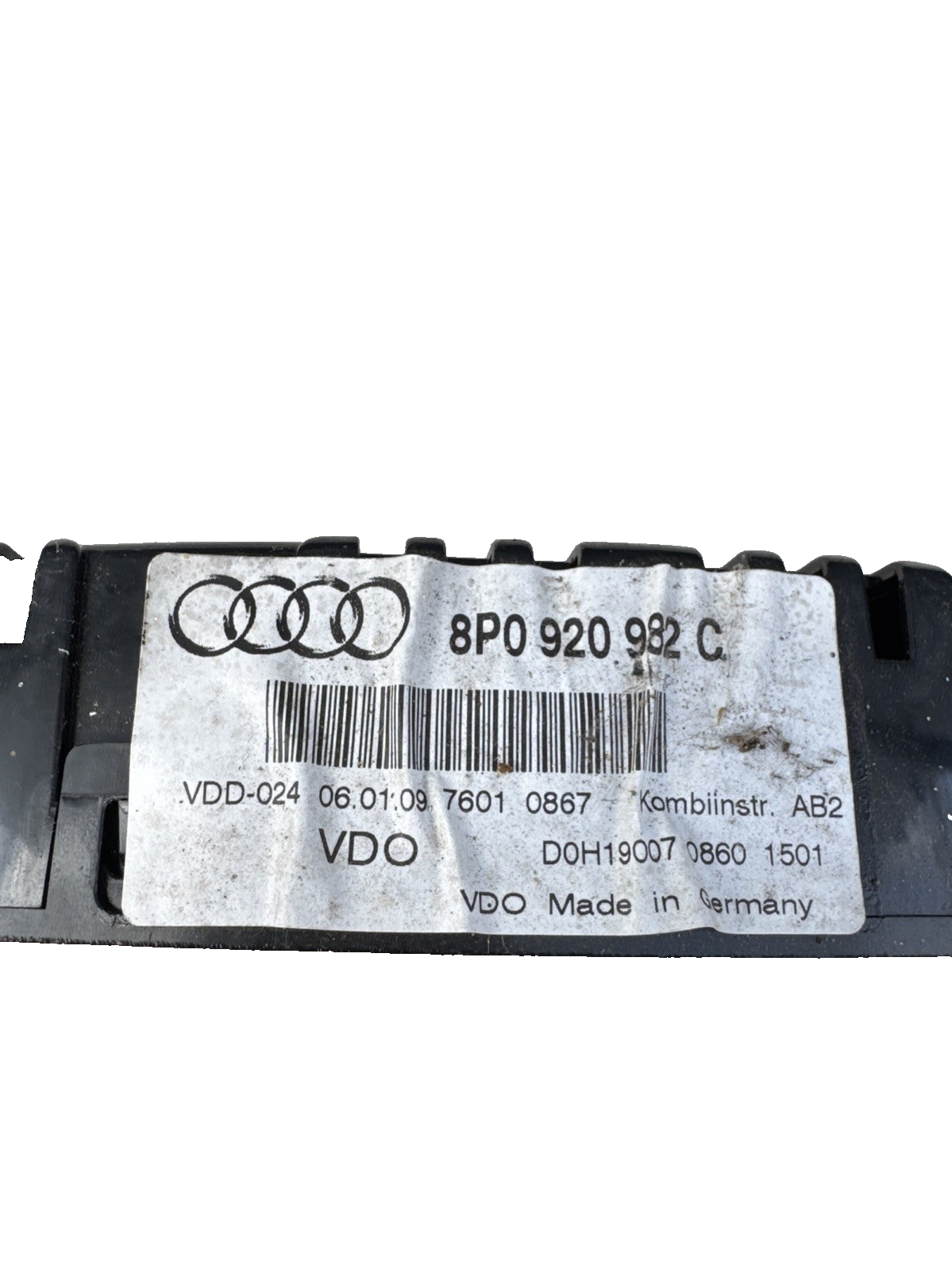2008 - 2012 AUDI A3 8P 2.0 TDI SPEEDOMETER INSTUMENT CLUSTER 8P0920982C