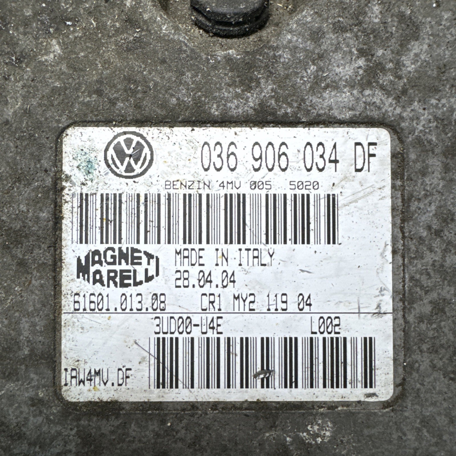2006 SKODA FABIA MK1 5DR  1.4 PETROL ENGINE CONTROL UNIT ECU 036906034DF