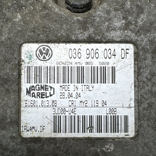 2006 SKODA FABIA MK1 5DR  1.4 PETROL ENGINE CONTROL UNIT ECU 036906034DF