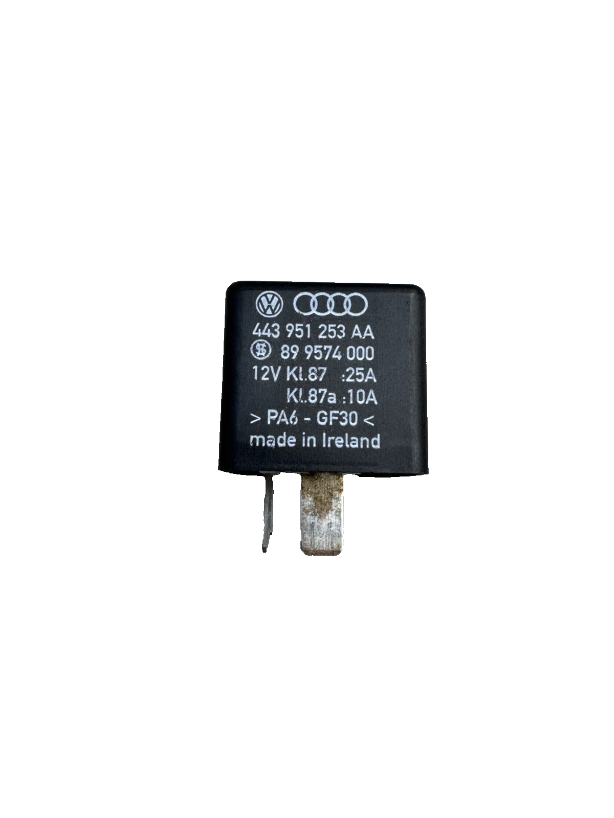 443951253AA Audi VW Seat Skoda 5-Pin ECU Engine No.219 Black Relay 899574000