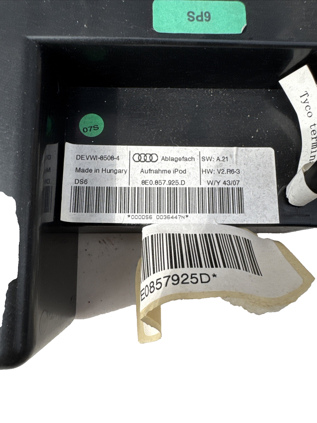 Audi A4 B7 Glove Box Compartment Storage Interior Black 8E0857925D