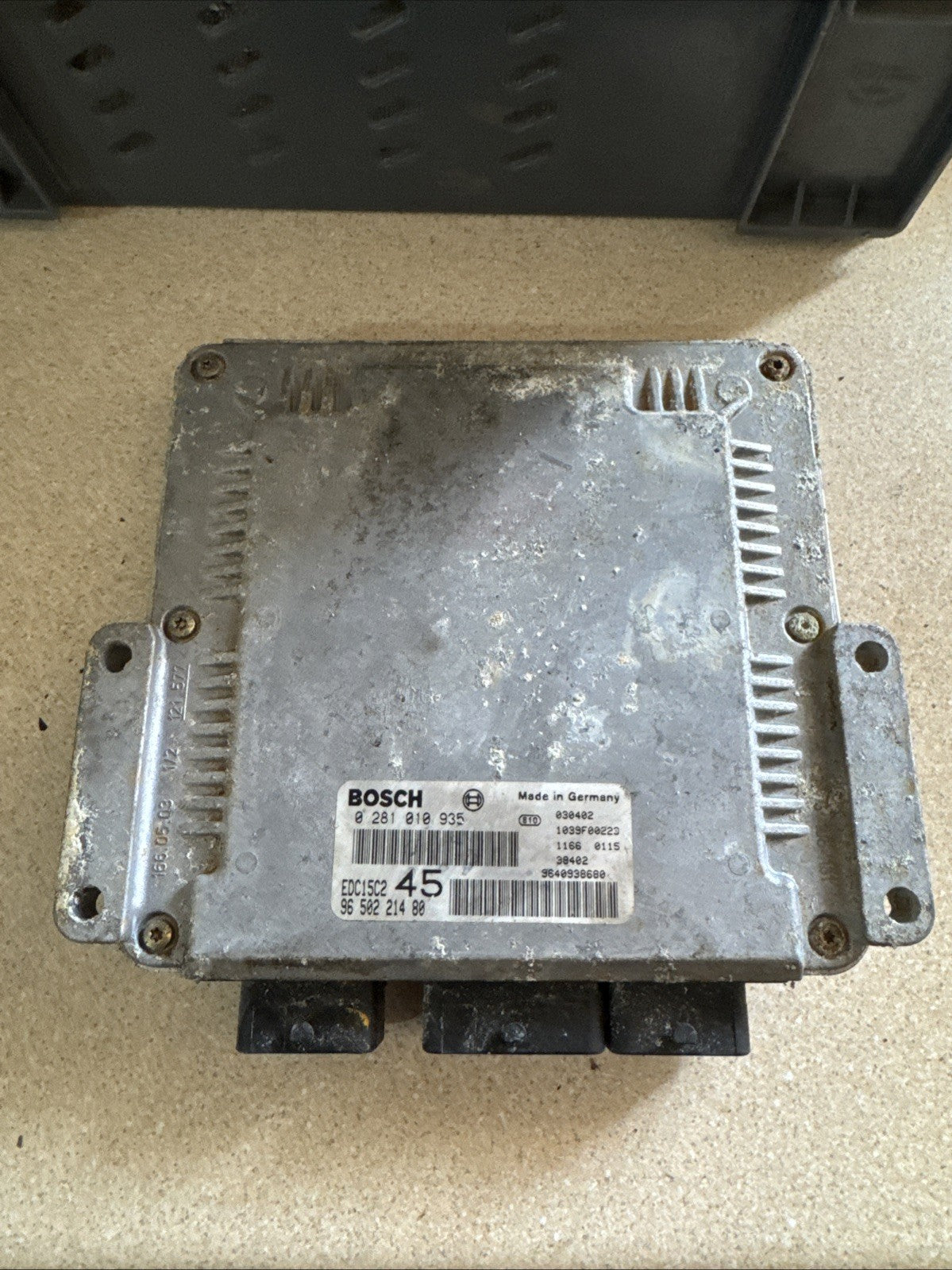 2007 PEUGEOT 307 2.0 HDi DIESEL ENGINE CONTROL ECU 0281010935 / 9646149880