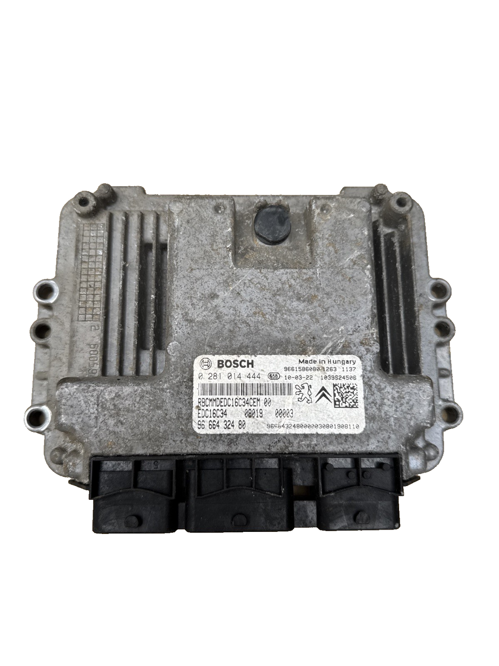 2007–2012 Peugeot Citroen 1.6 HDi ECU Engine Control Unit 0281014444 9666432480