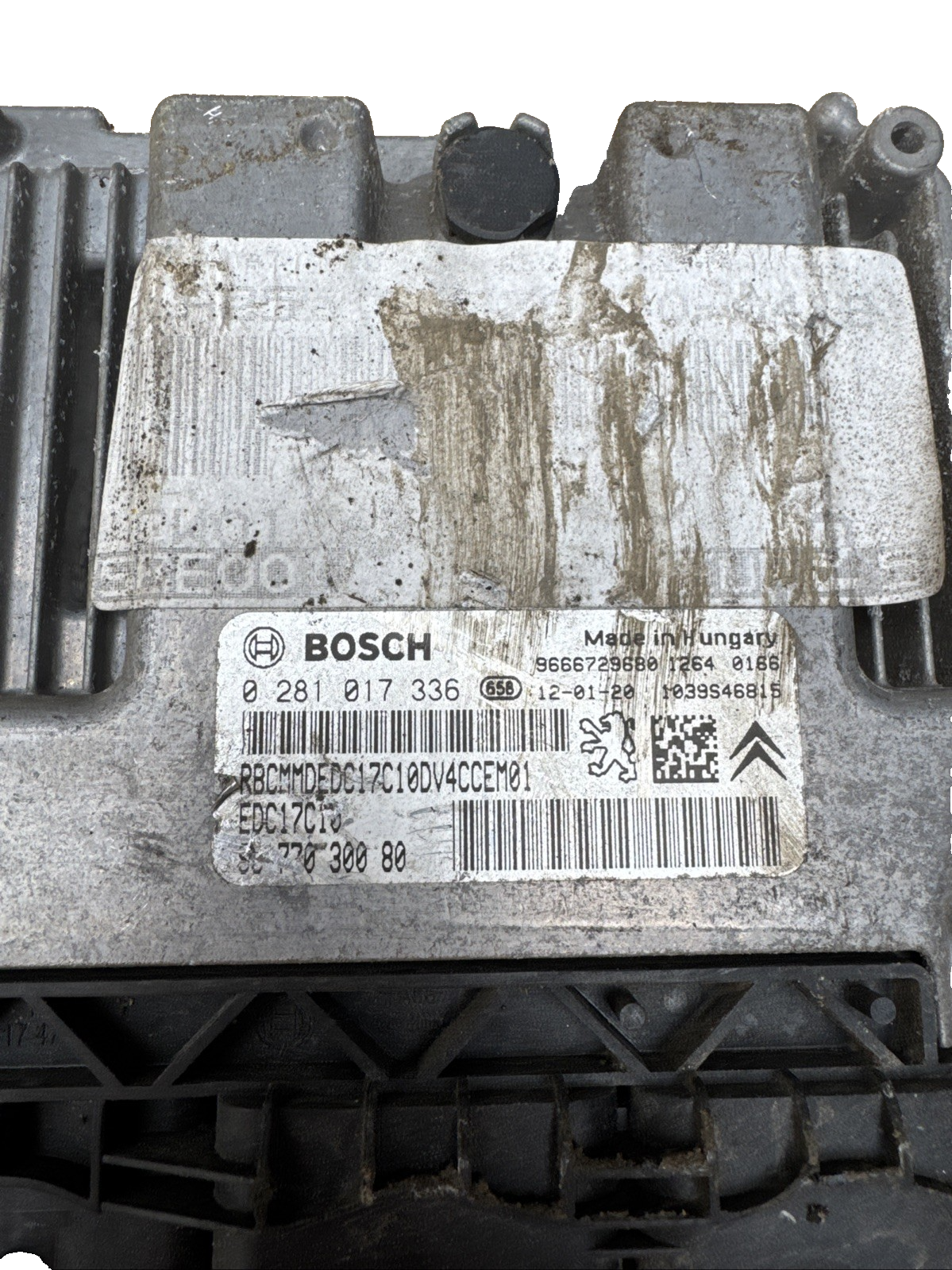 9677030080 PEUGEOT 1.4 HDI Bosch 0281017336 Engine ECU CITROEN