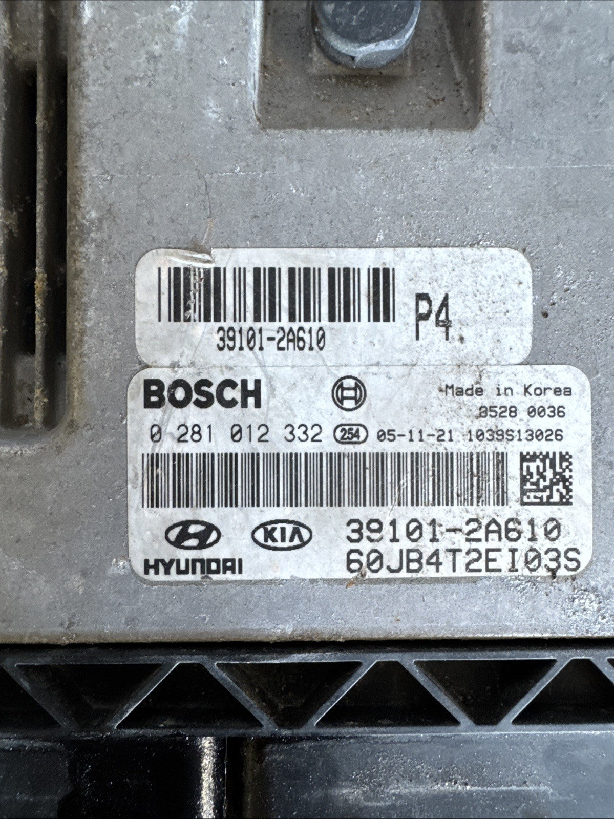 2005 KIA RIO MK2 D4FA ECU UNIT 0281012332