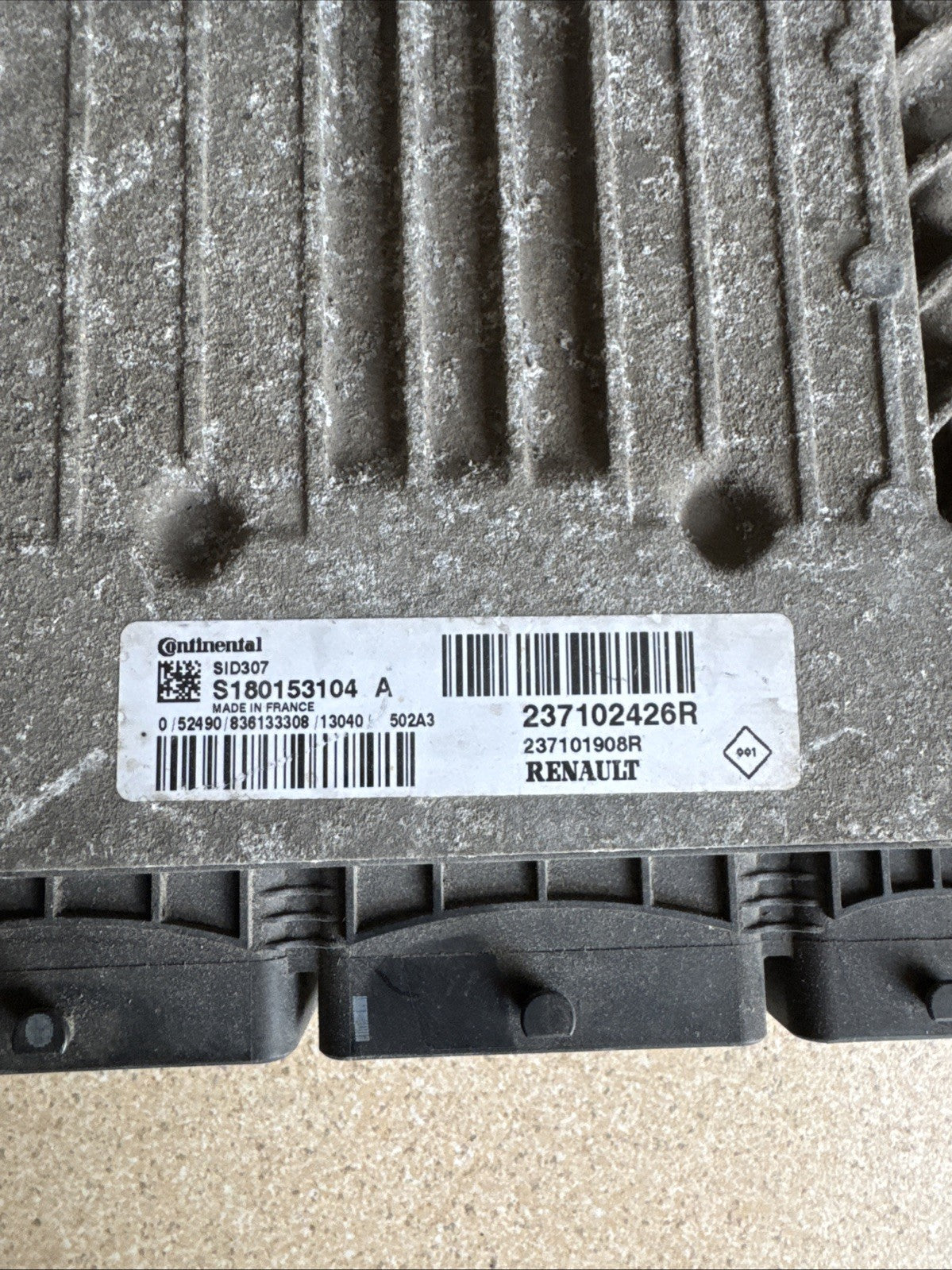 2012 RENAULT MEGANE ECU 1500DCI S180153104A 237102426R