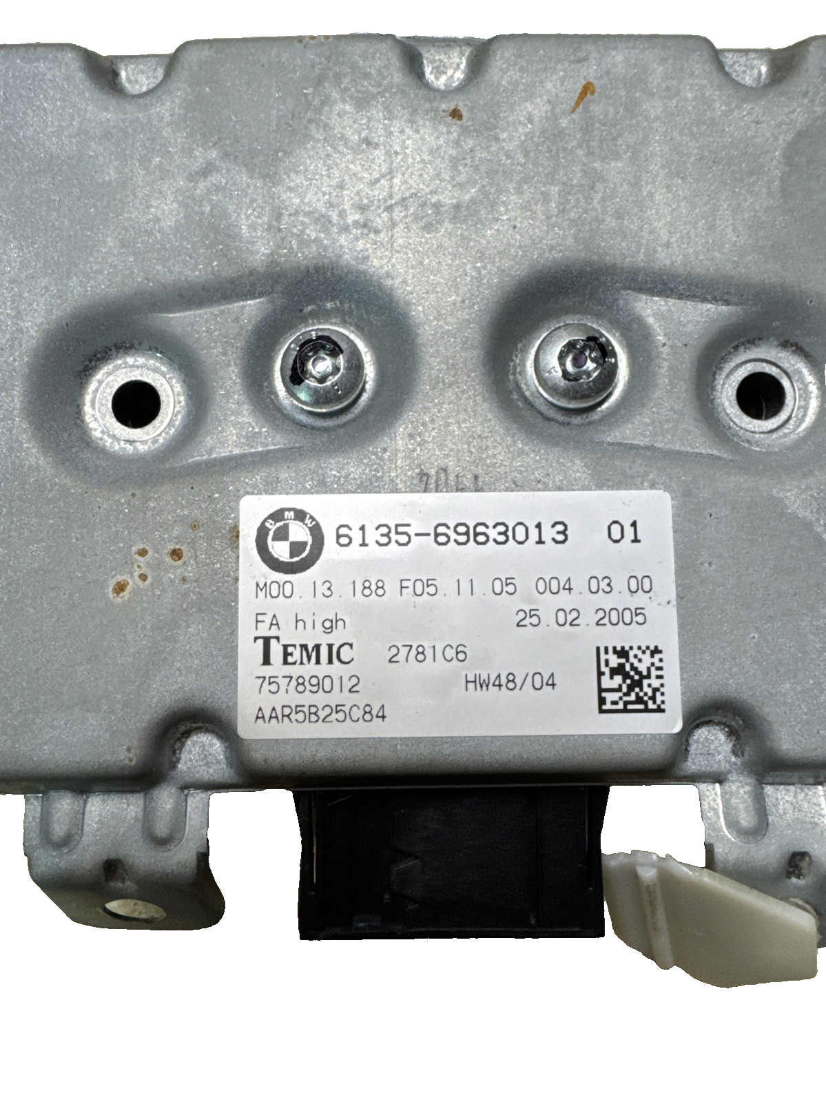 BMW 6 SERIES E63 E64 FRONT PASSENGER SIDE AIRBAG CONTROL MODULE 6963013 2005