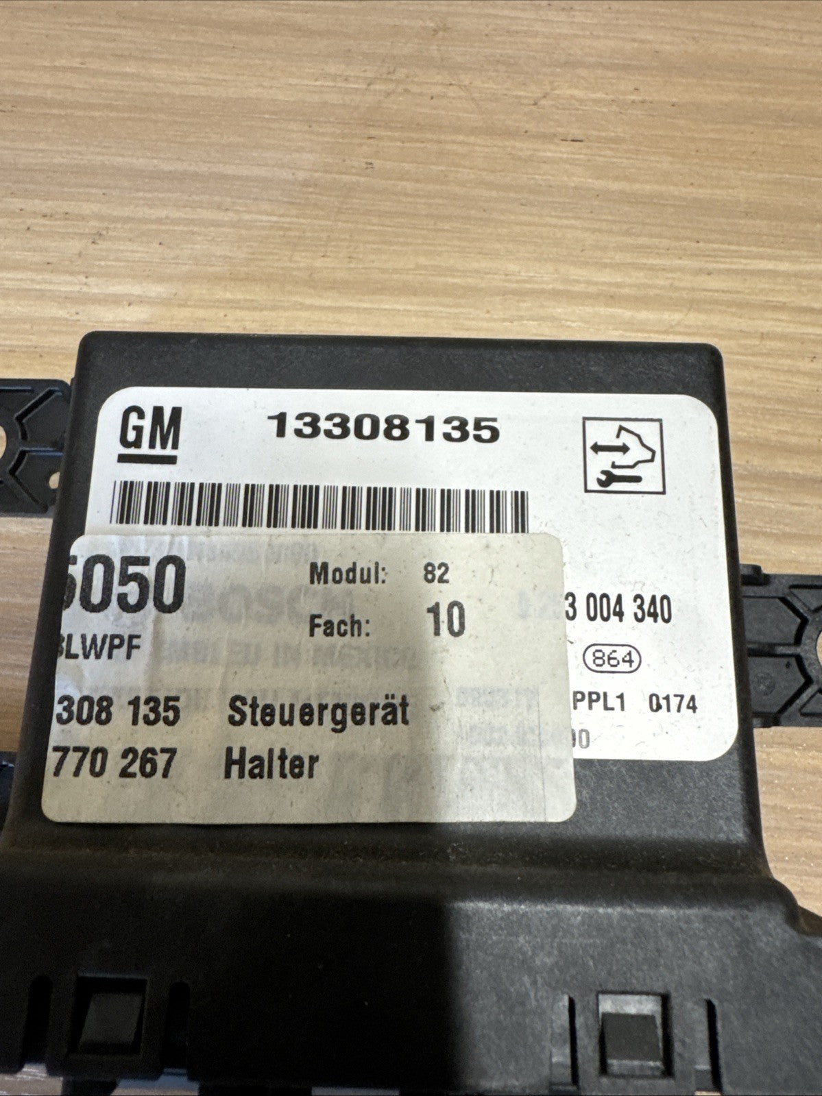 2010 VAUXHALL INSIGNIA PDC PARKING CONTROL MODULE 13308135