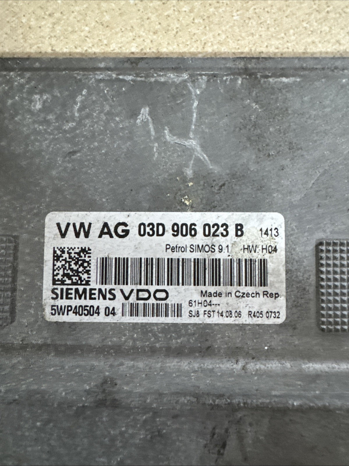 Skoda Fabia Engine Control Module Unit ECU 1.2 Petrol 2008 MK2 5J OEM 03D906023