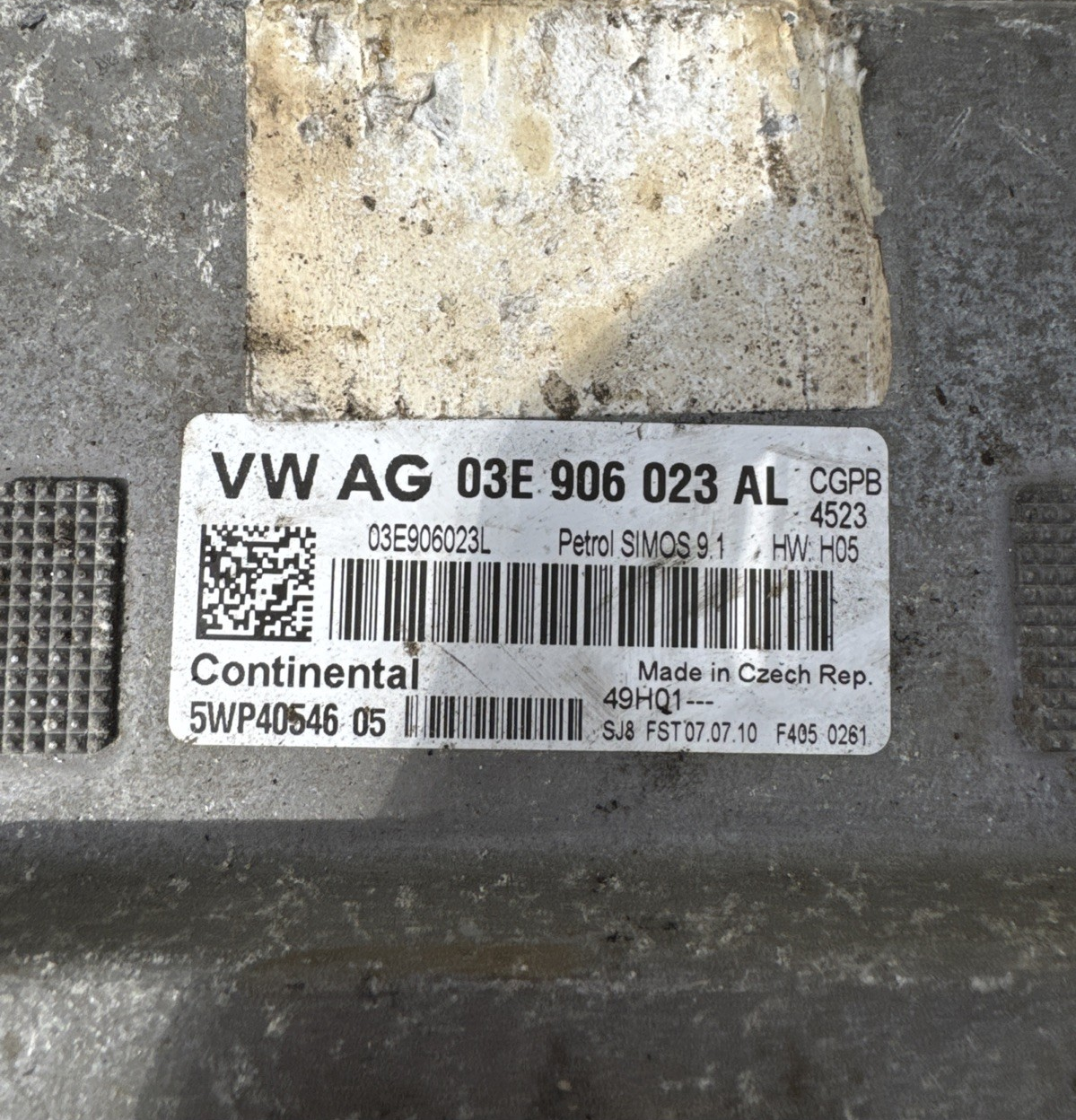 VOLKSWAGEN POLO 1.2 PETROL ENGINE CONTROL UNIT ECU 03E906023AL