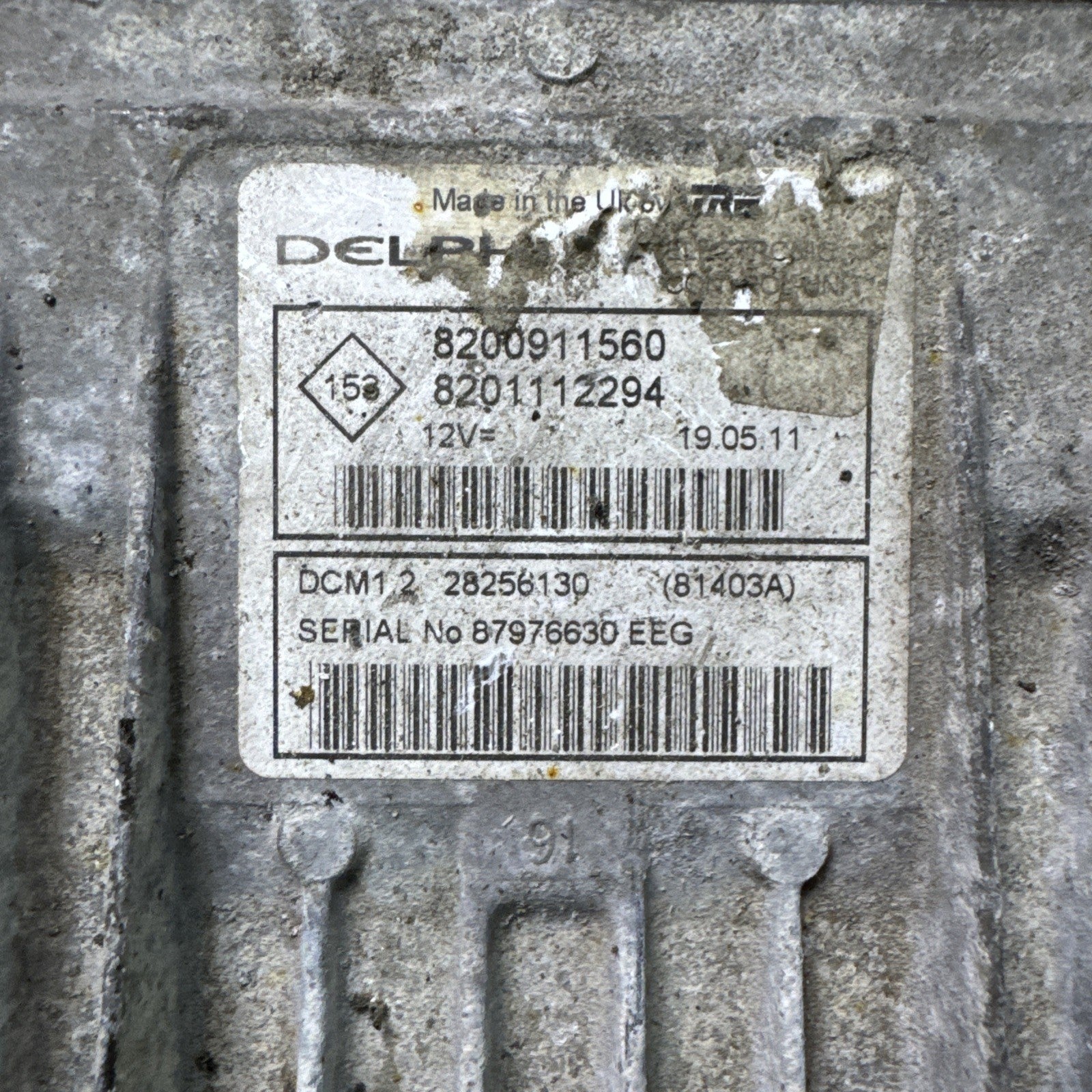 2010 RENAULT CLIO 1.5 ENGINE CONTROL UNIT 8200911560  #2