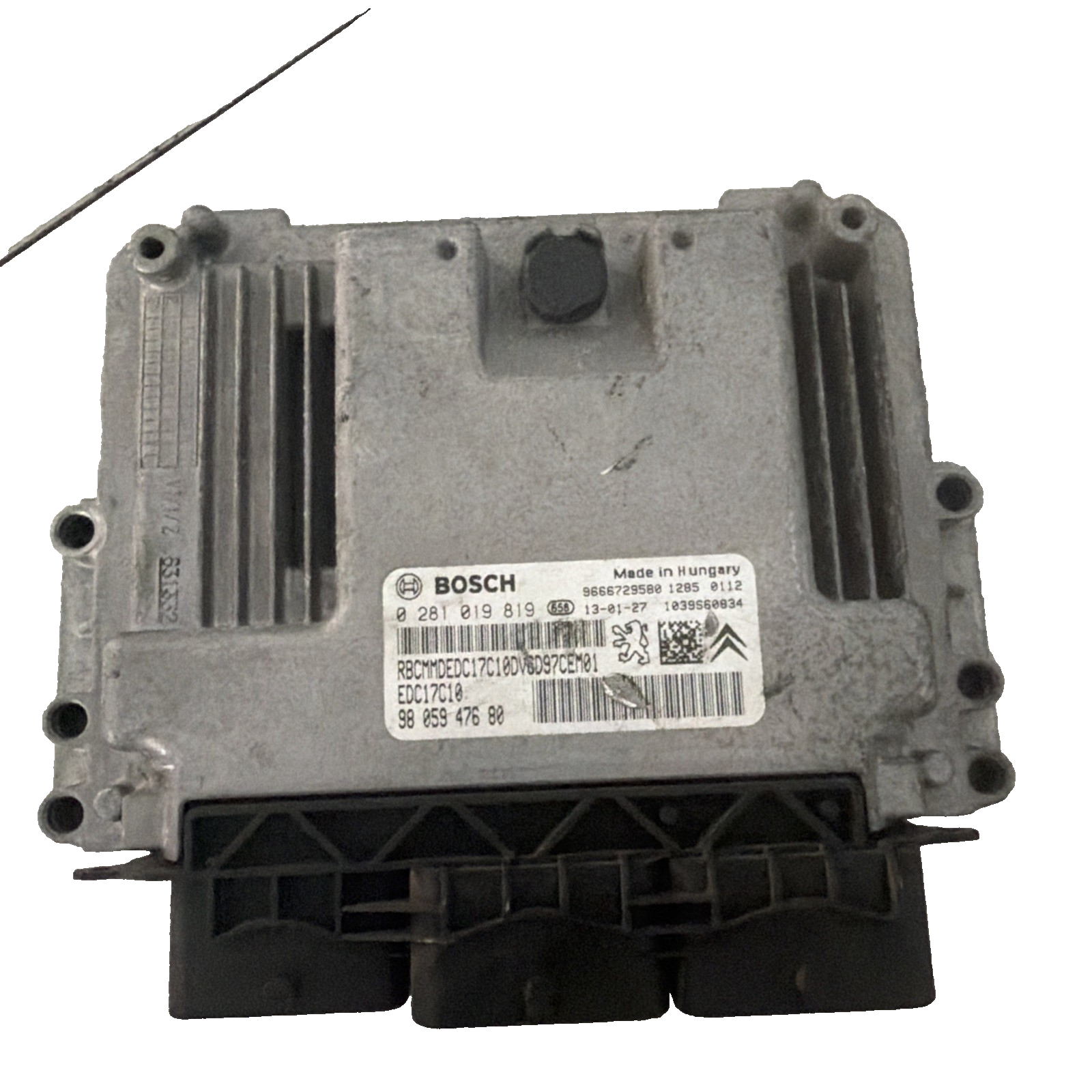 ECU CITROEN DS3 2014 1.6 DIESEL ENGINE CONTROL UNIT 9666729580