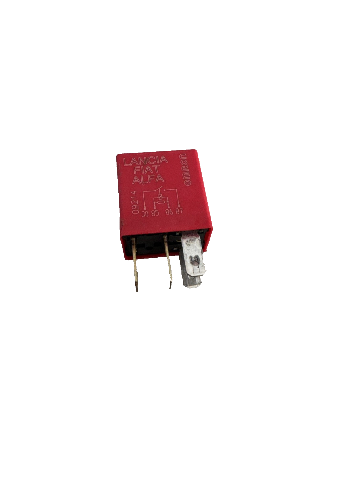 554-Fiat Alfa Lancia (09-17) 4-Pin Red Relay 34F231002 Omron 1/11299/85 12V 30A