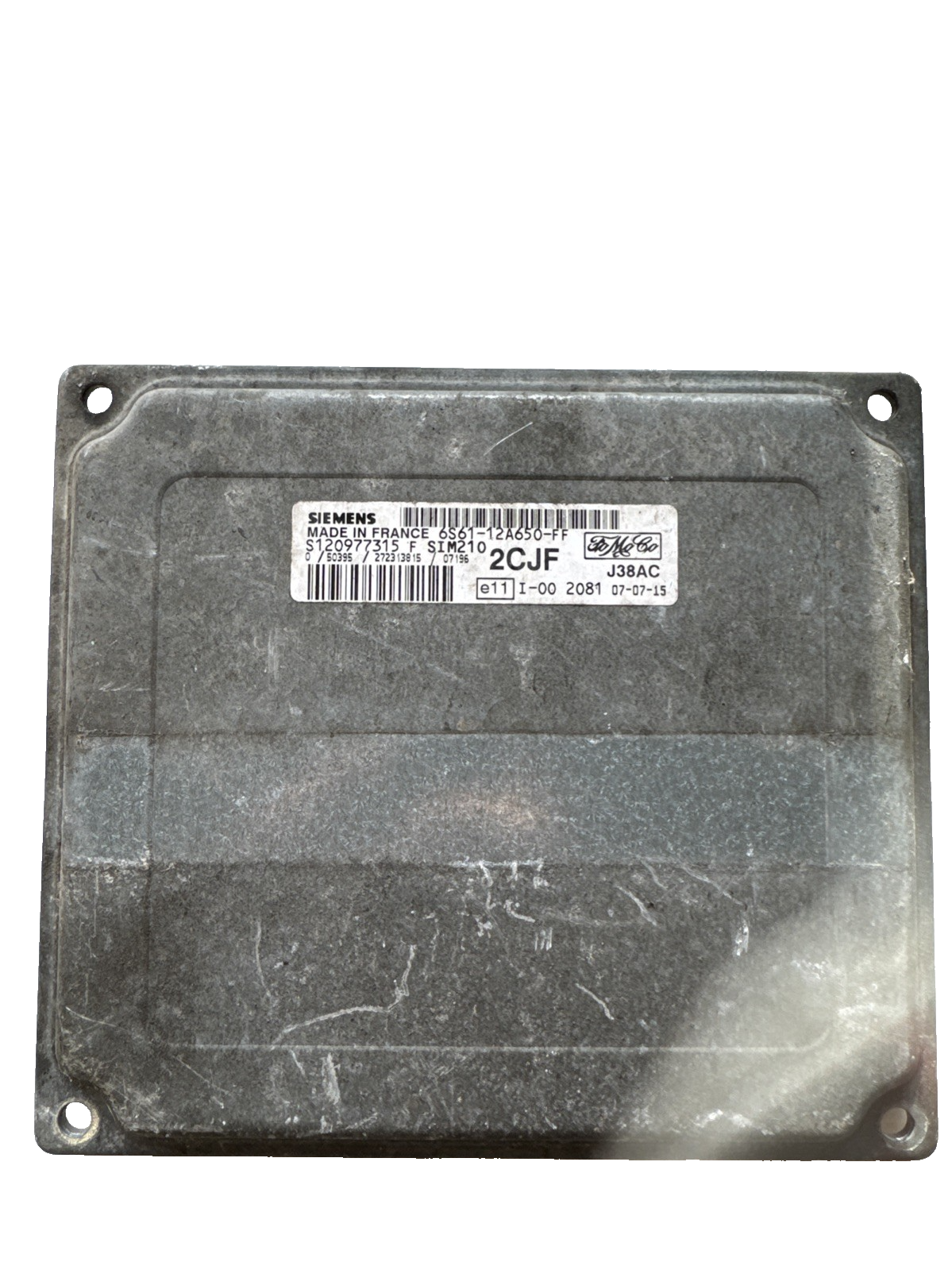FORD FIESTA 2007 1.2 PETROL MK6 3DR ENGINE ECU 6S61-12A650-FF