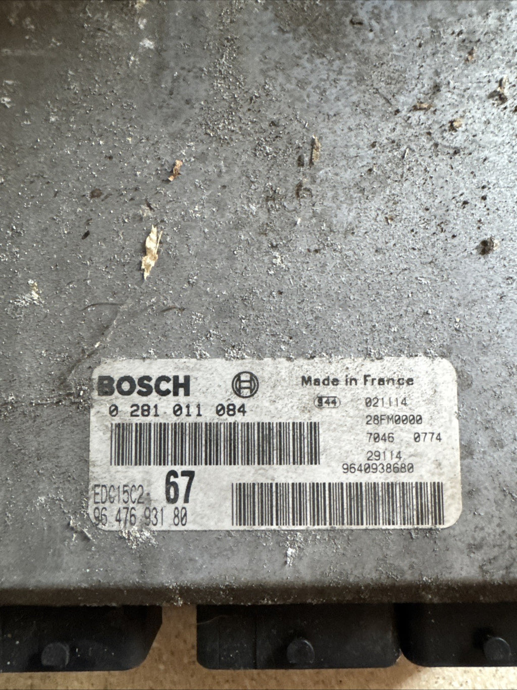 2008 CITROEN XSARA PICASSO ENGINE CONTROL UNIT ECU 0281011084 #9