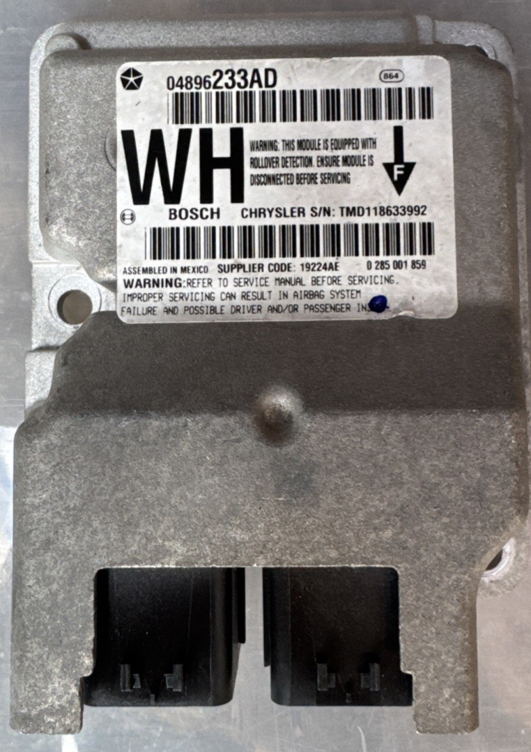 JEEP GRAND CHEROKEE WK AIRBAG ECU 04896233AD
