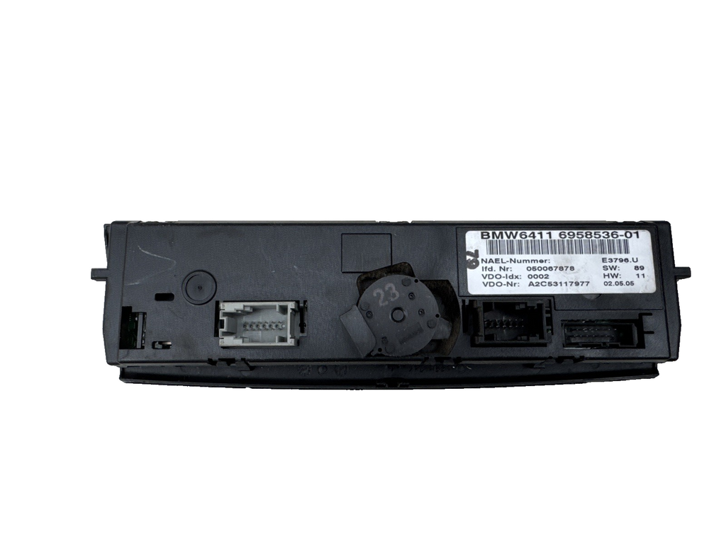 6958536 BMW 1 3 Series Genuine Electric AC Heater Climate Control Switch Panel