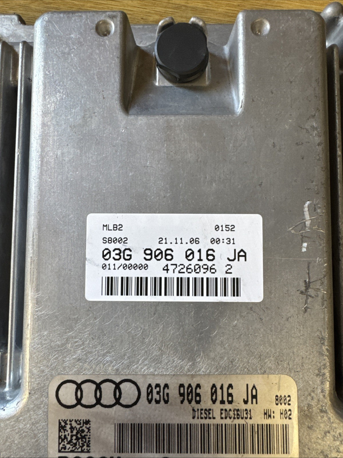 AUDI A4 B7 1.9 TDI 2004-2008 ENGINE CONTROL UNIT ECU 03G906016JA