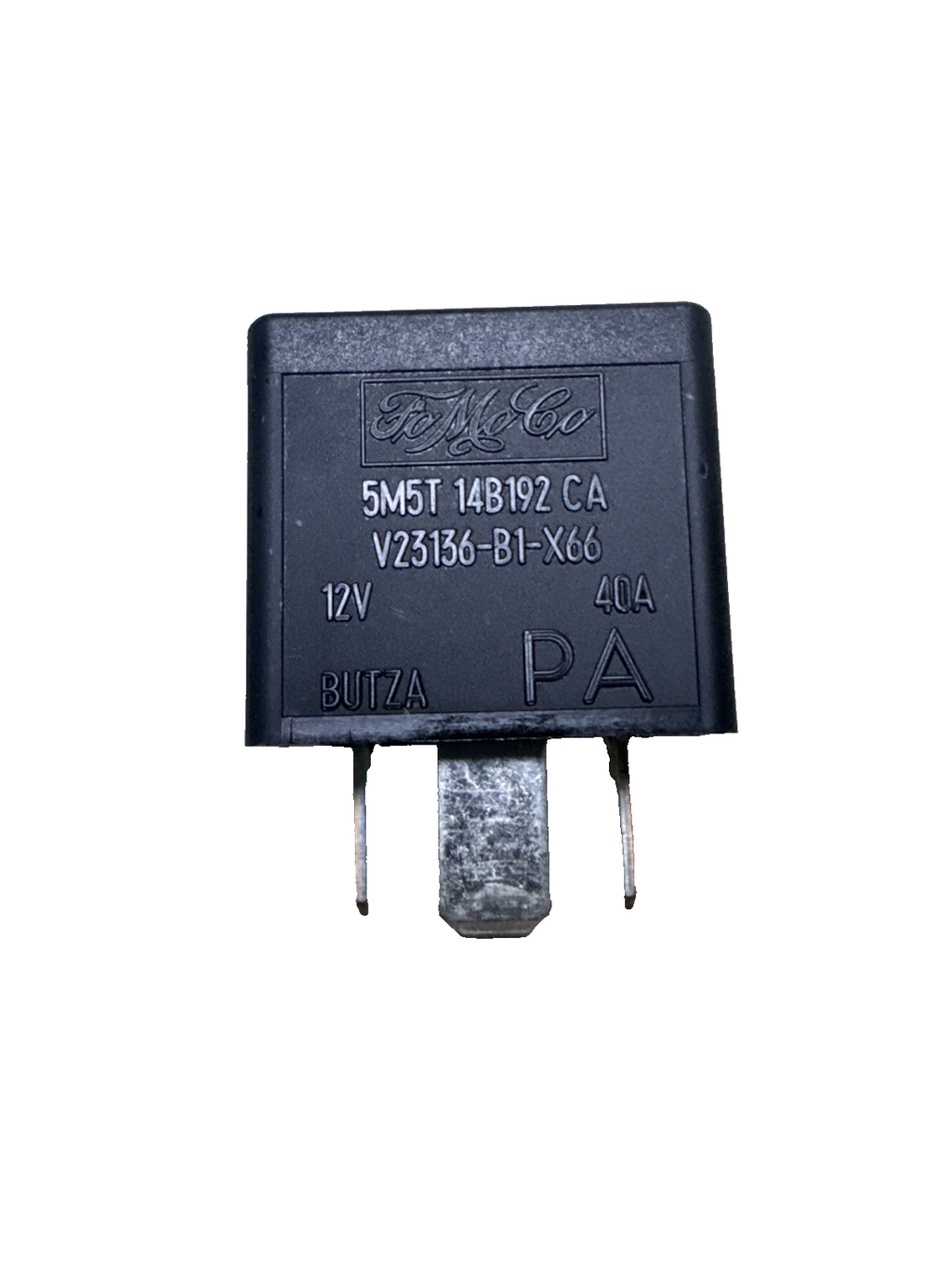 Ford (05-16) Multi-Use 4-Pin Black Relay 12V 40A FoMoCo 5M5T-14B192-CA