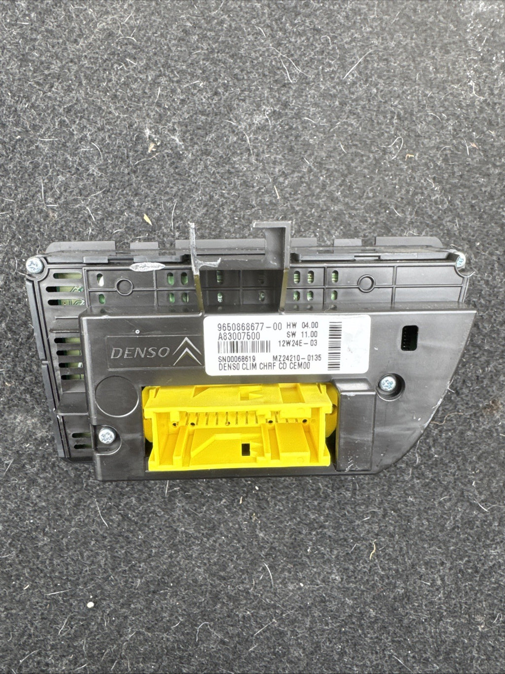 2007 CITROEN C4 PICASSO HEATER CONTROL PANEL  9650868677