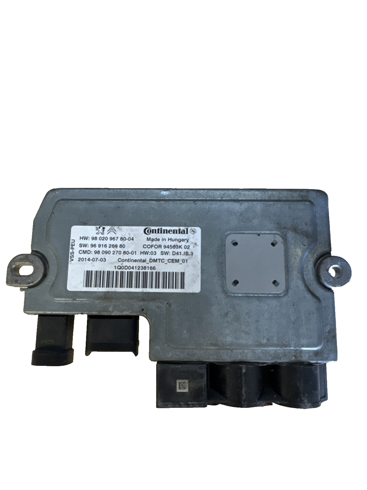 PEUGEOT EXPERT START STOP CONTROL ECU 9802096780 MK3 2016 - 2024