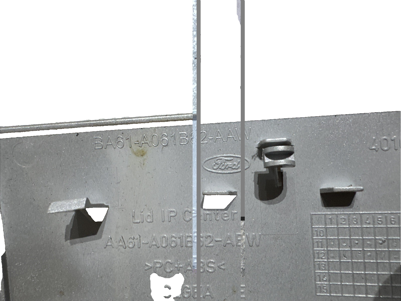 FORD FIESTA MK7 DASHBOARD FRONT LID TRIM BA61-A061B62-AAW 2009-2012 EA12