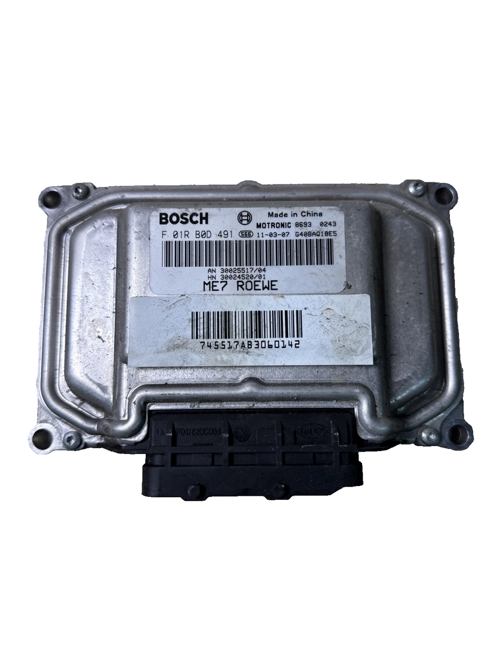 F01RB0D491 MG MG 6 Engine Control Module Unit 1.8 T Petrol 118kW 160 HP ECM ECU