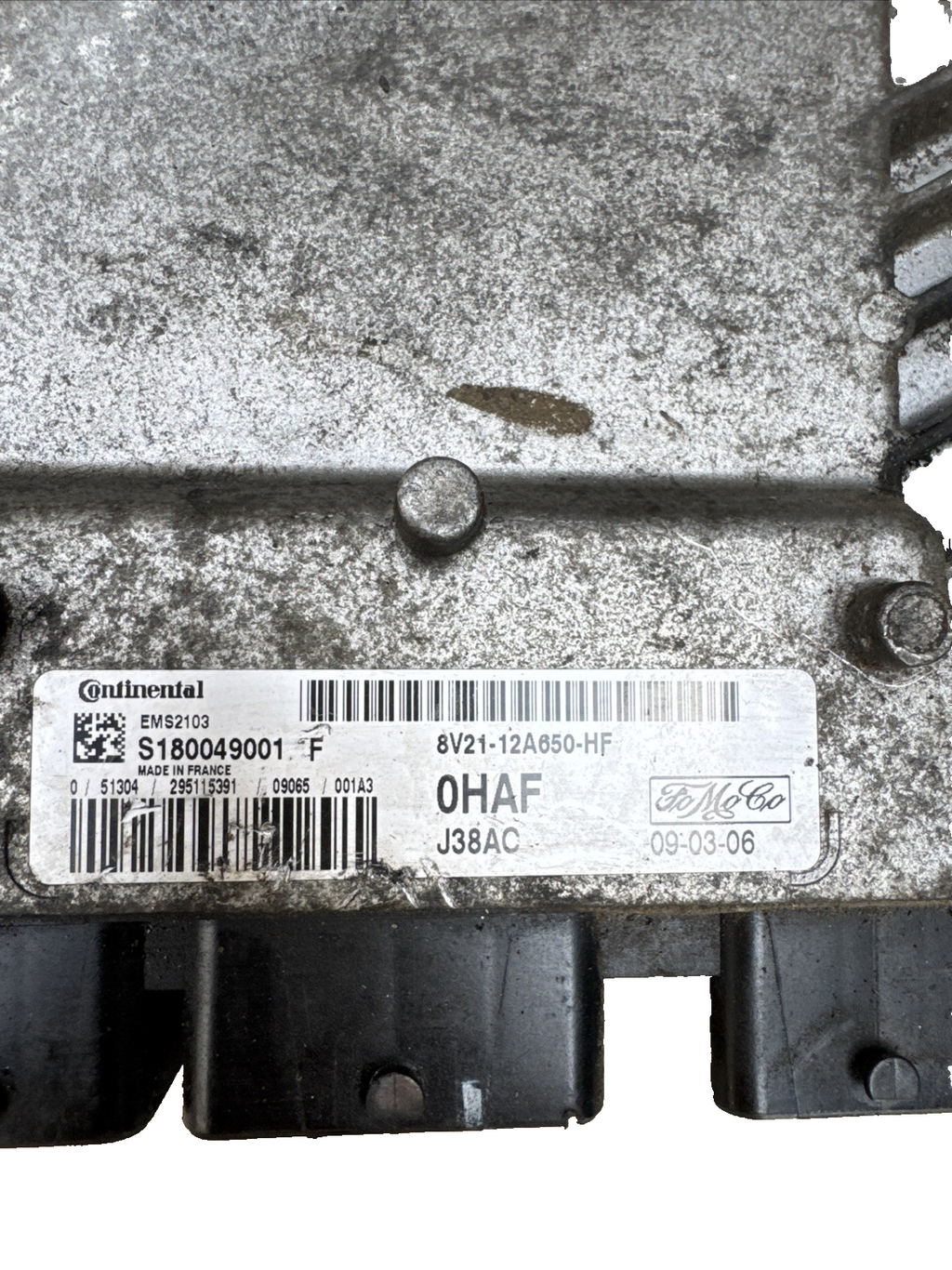 2010 FORD FIESTA 1.6 TDCI ENGINE CONTROL UNIT ECU AV21-12A650-HF