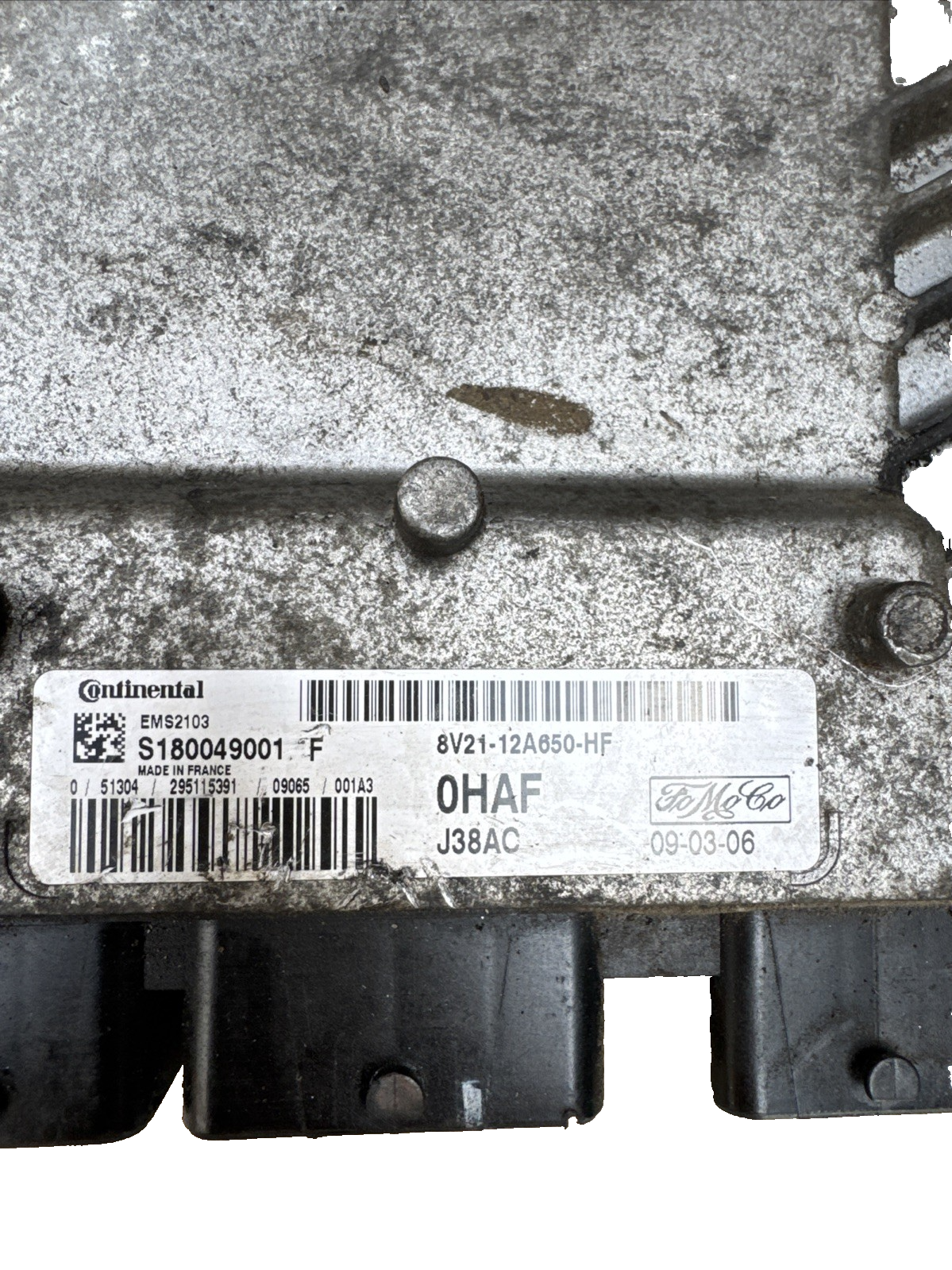 2010 FORD FIESTA 1.6 TDCI ENGINE CONTROL UNIT ECU AV21-12A650-HF