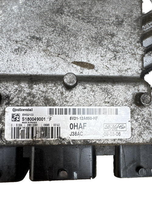 2010 FORD FIESTA 1.6 TDCI ENGINE CONTROL UNIT ECU AV21-12A650-HF