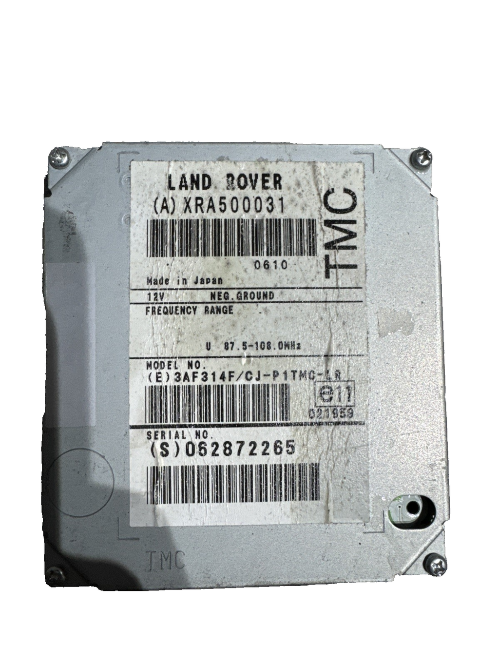 2007 LAND ROVER RANGE ROVER SPORT 3.6 TDV8 HSE TRAFFIC MASTER MODULE XRA500031