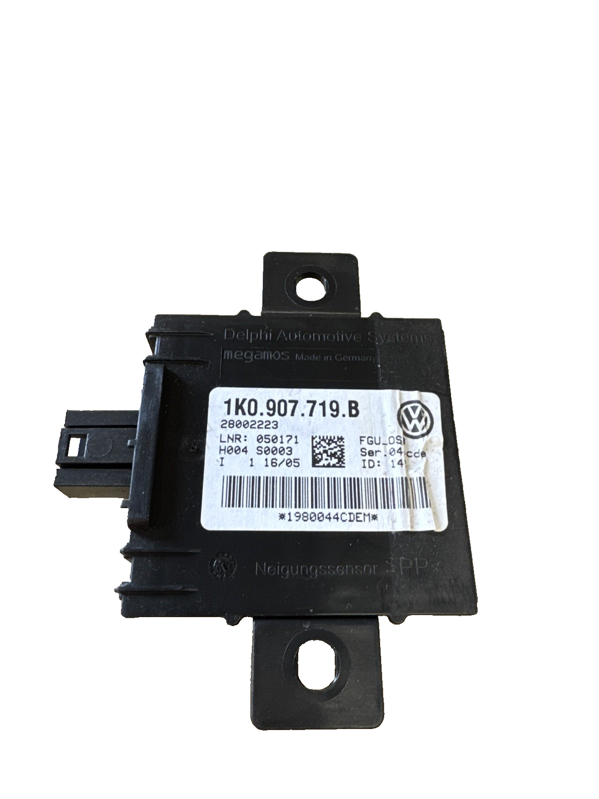 2005 VOLKSWAGEN GOLF MK5 AUDI A3 ALARM CONTROL MODULE UNIT 1K0907719B