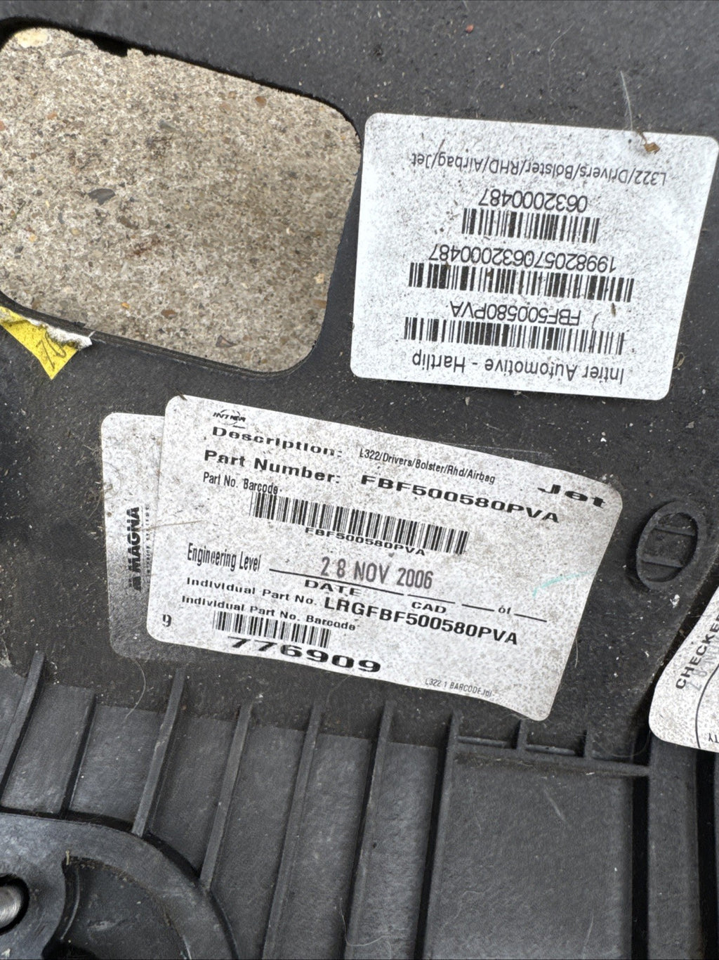 Range Rover L322 3.6 right front lower dash dashboard knee panel FBF500580PVA