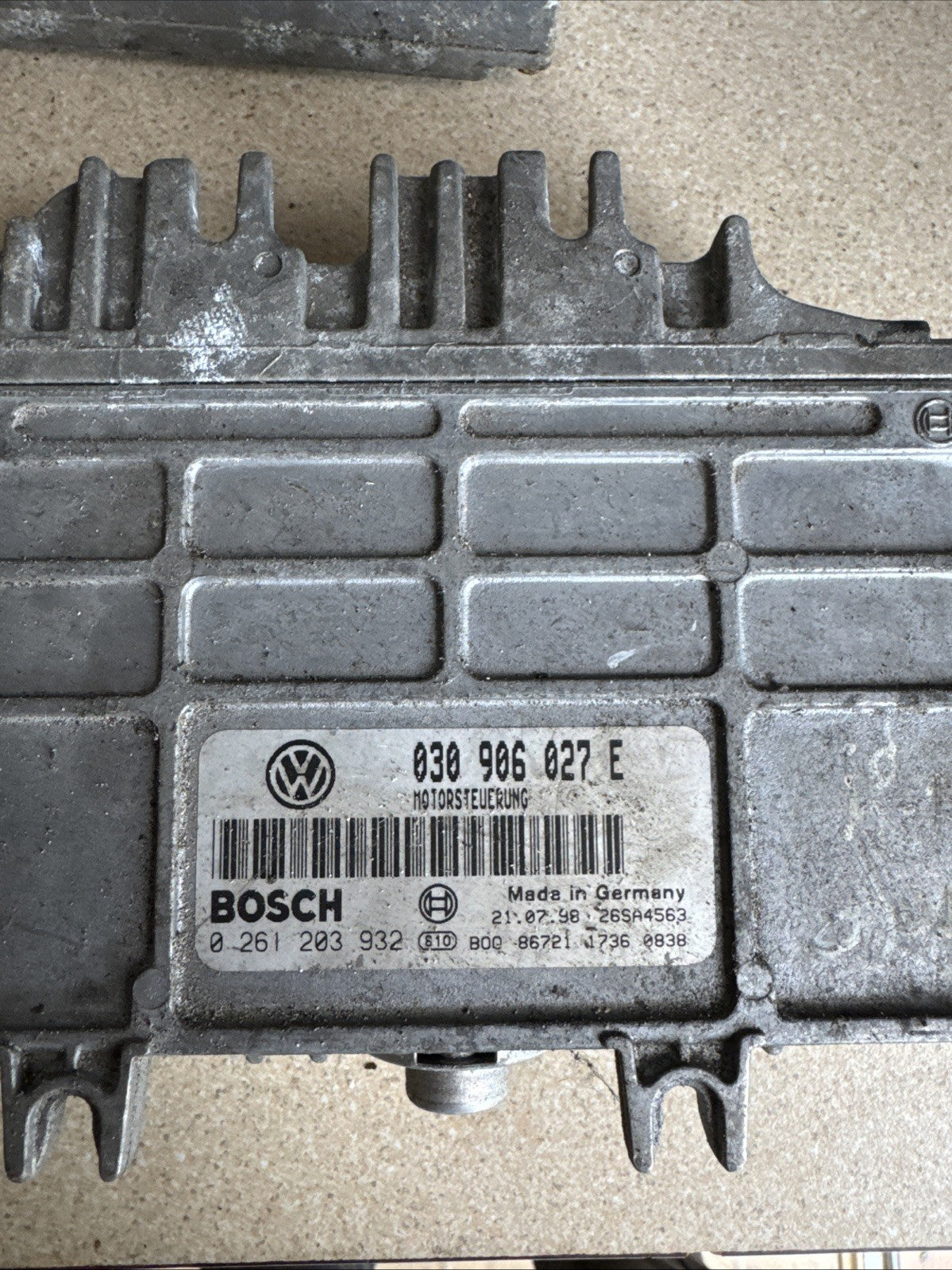 1997 VW POLO ECU CONTROL UNIT 1400PETROL 0261203931932 030906027E