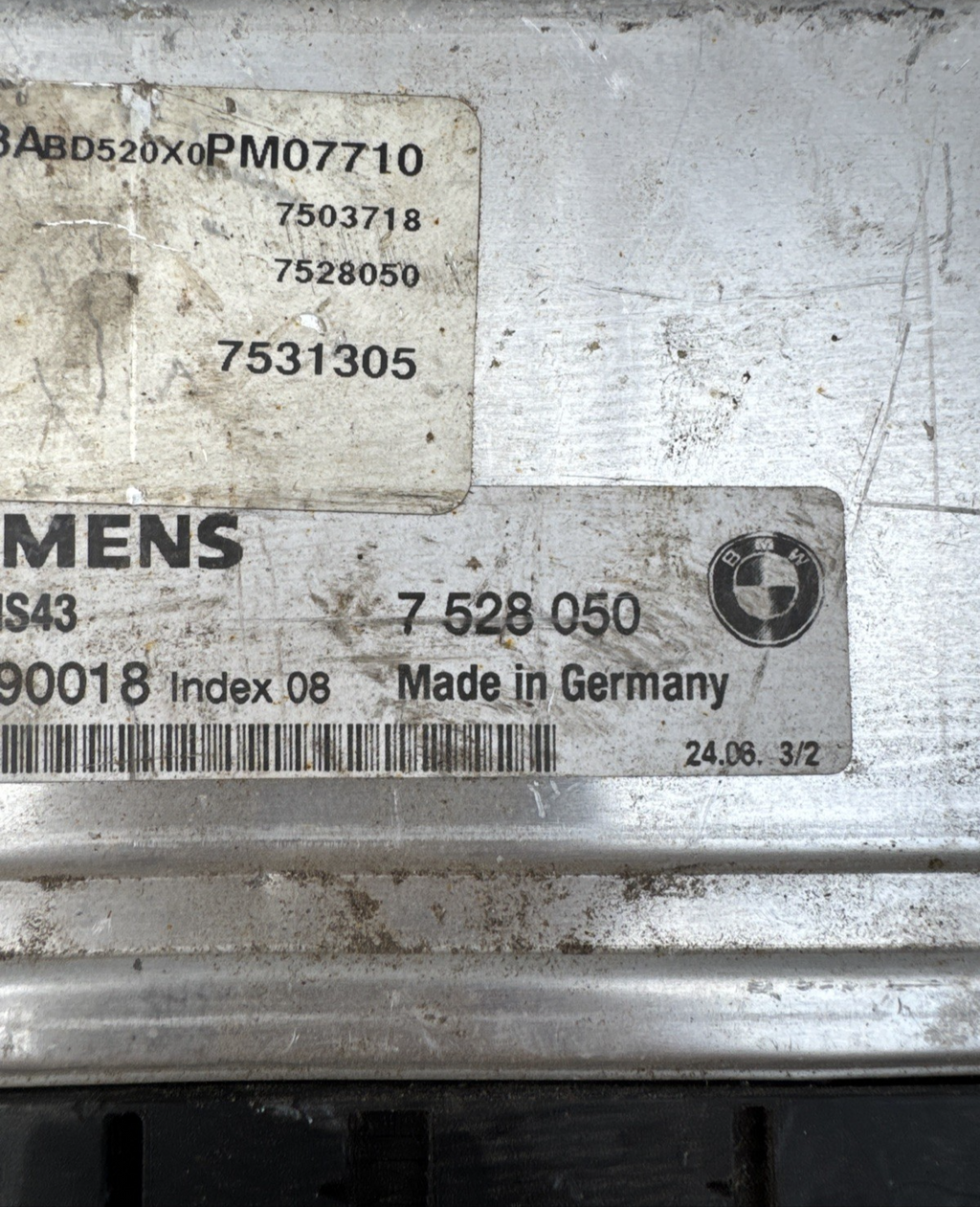 BMW 3 5 series M54B30 MS43 Engine ECU DME Control Unit - 330i 330Ci 530i E46 E39