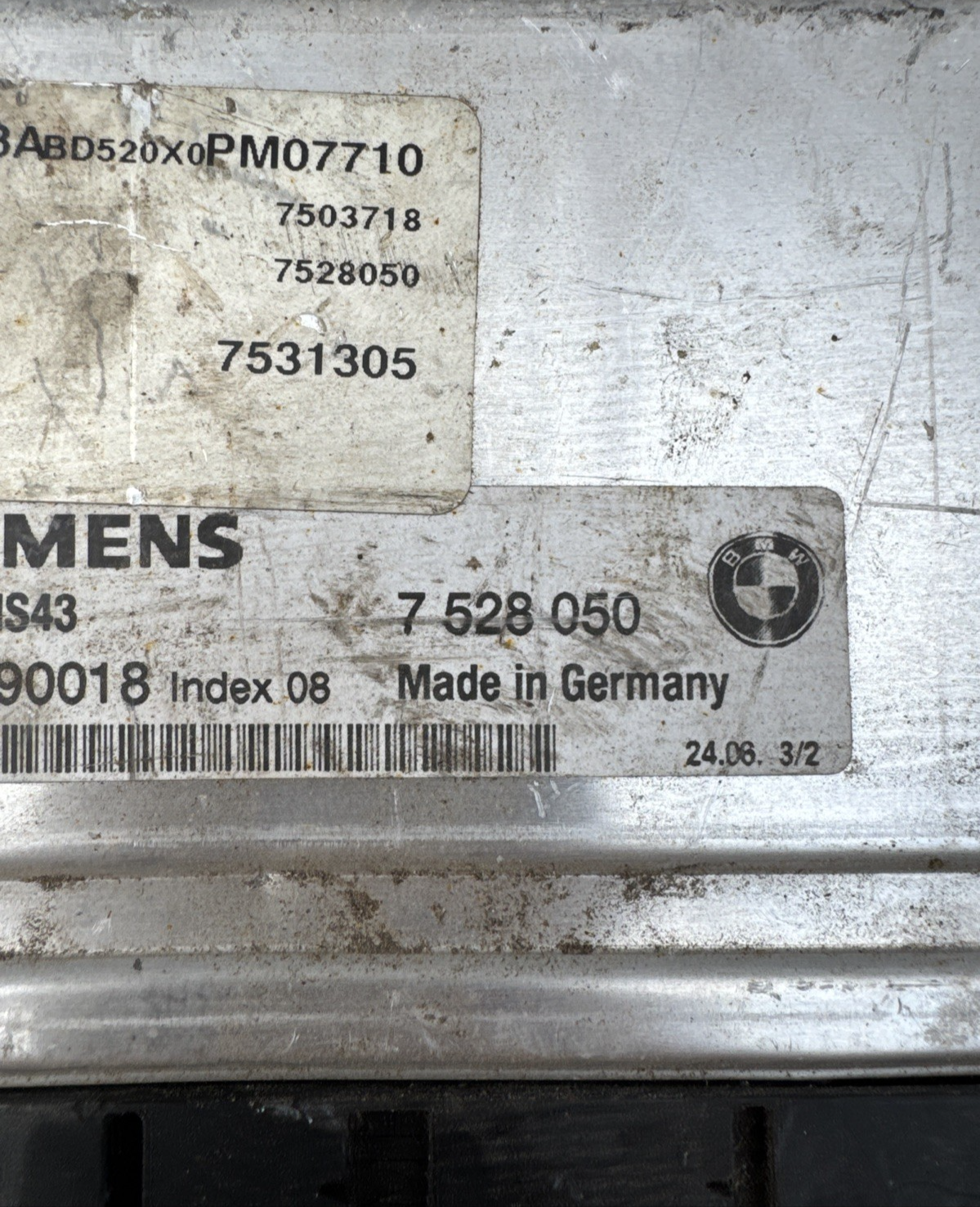 BMW 3 5 series M54B30 MS43 Engine ECU DME Control Unit - 330i 330Ci 530i E46 E39
