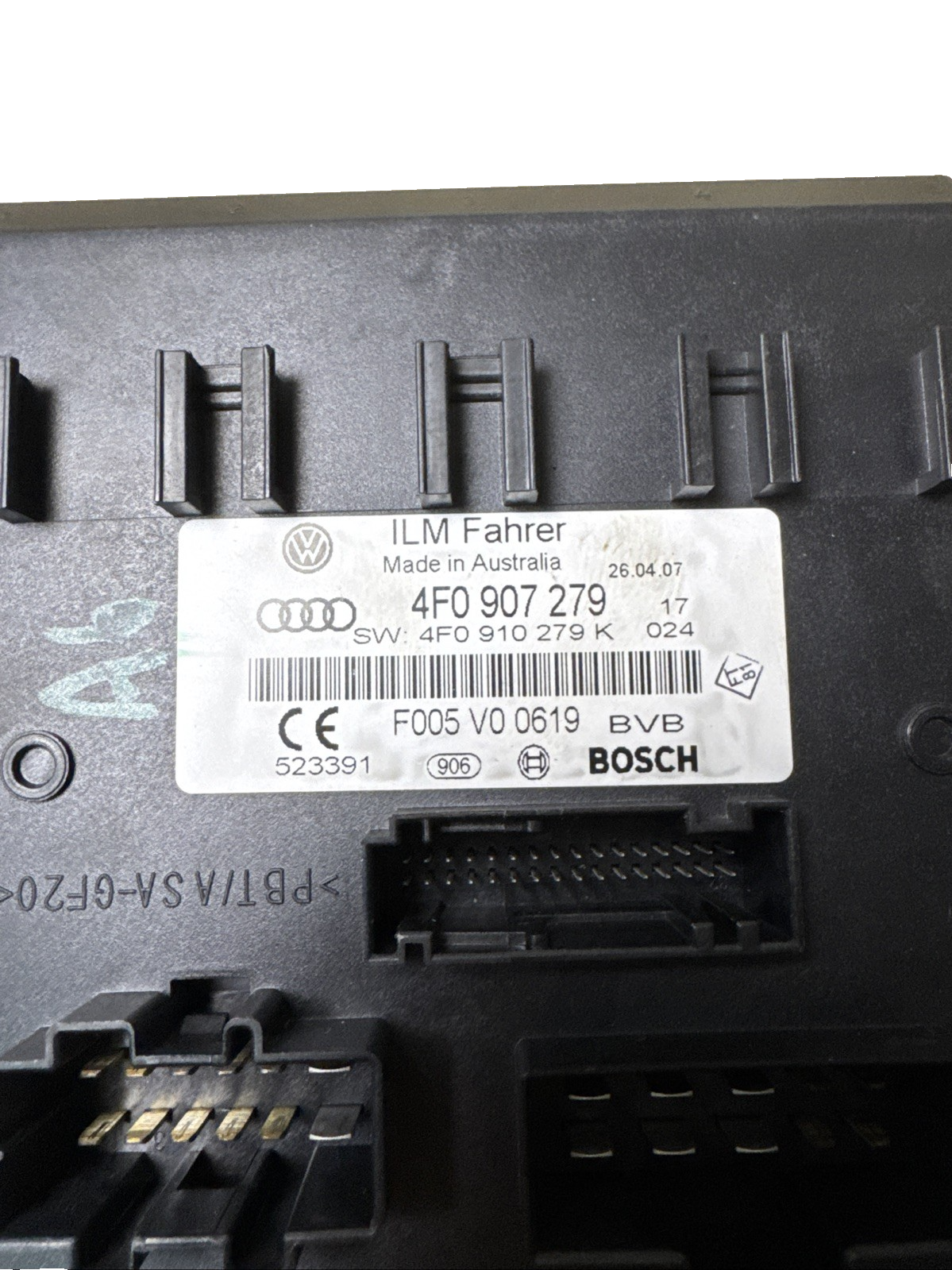 2007 AUDI A6 C6 ONBOARD POWER SUPPLY HEADLIGHT CONTROL CONTROL MODULE ECU