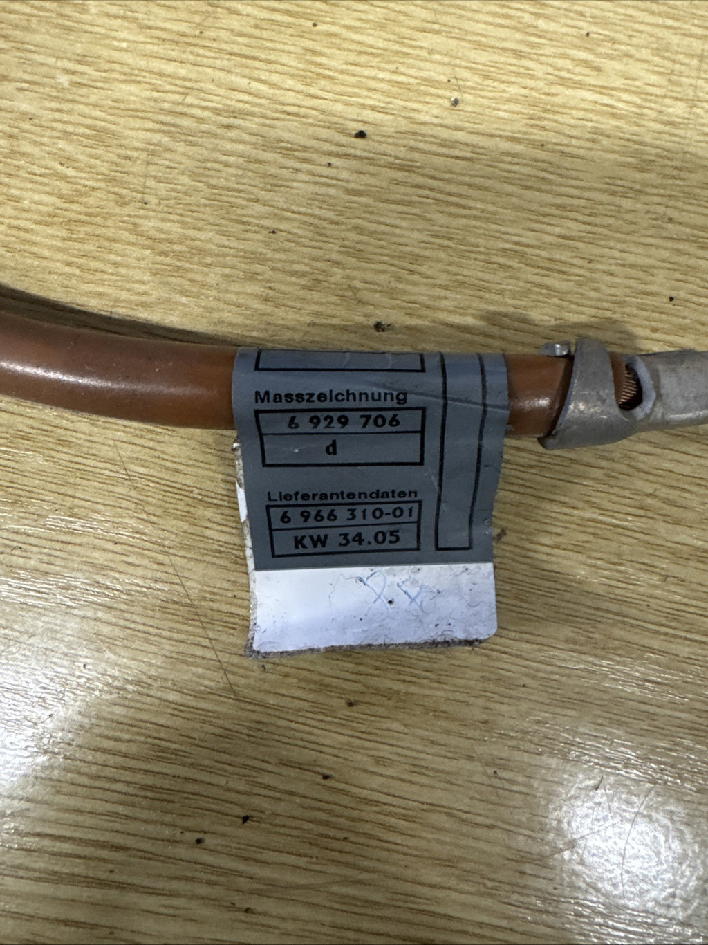 BMW 1 Series E81 E87 Battery Earth Ground Negative Cable Lead 6929706